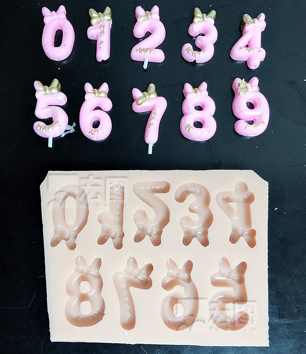 數字燭炬硅膠模具定制